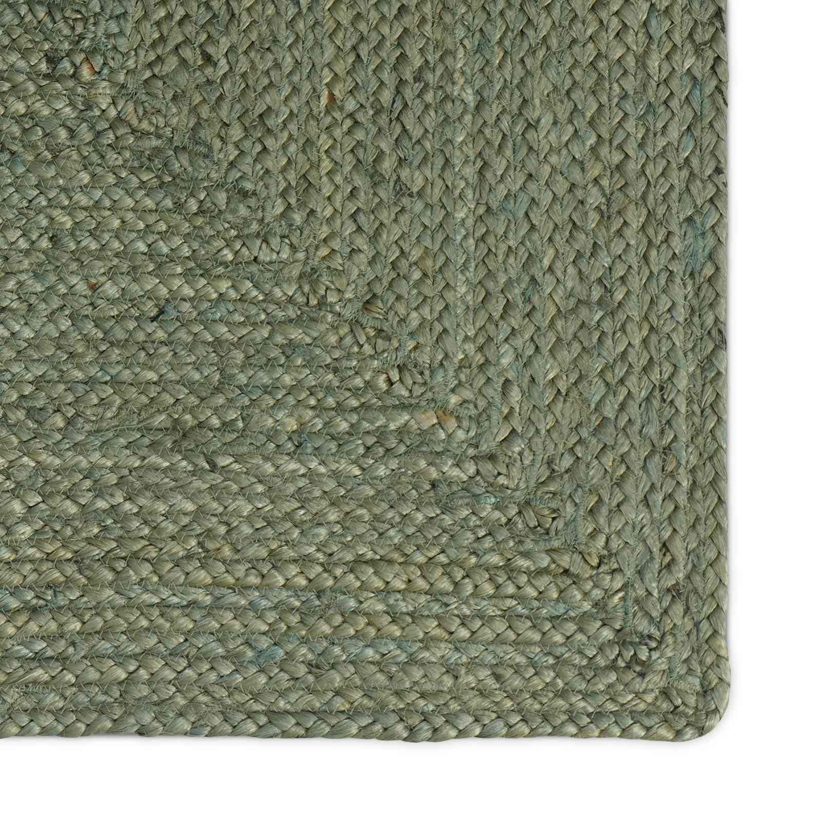 Områdetæpper Rektangulær Olivengrøn 160 x 230 cm Jute