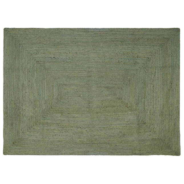 Områdetæpper Rektangulær Olivengrøn 200 x 290 cm Jute