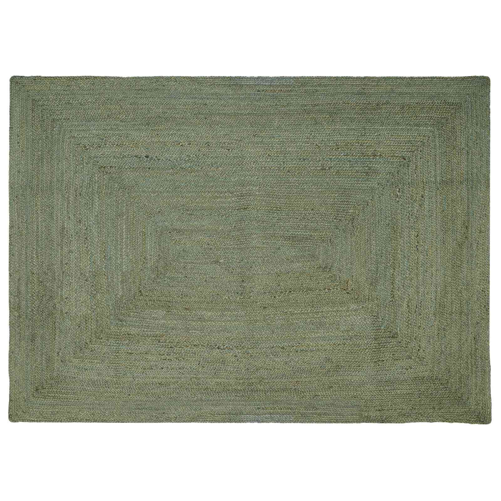 Områdetæpper Rektangulær Olivengrøn 200 x 290 cm Jute