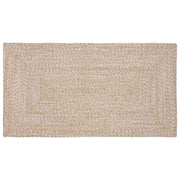 Områdetæpper Natur og hvid 60 x 110 cm Jute
