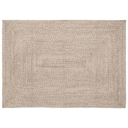 Områdetæpper Natur og hvid 120 x 170 cm Jute