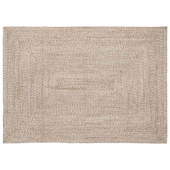 Område tæppe Natur og hvid 140 x 200 cm Jute