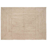 Områdetæpper Natur og hvid 160 x 230 cm Jute