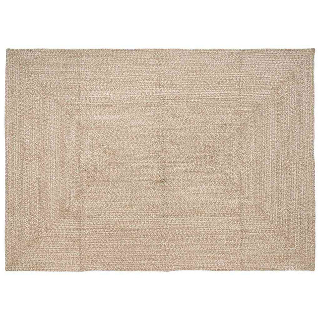Område tæppe Natur og hvid 160 x 230 cm Jute