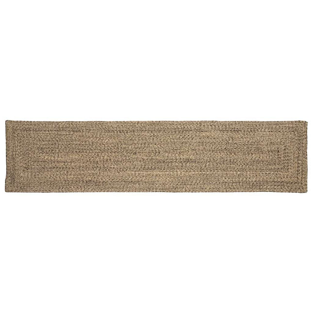 Områdetæpper Naturfarvet og sort 60 x 200 cm Jute