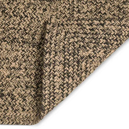 Område tæppe Naturfarvet og sort 80 x 150 cm Jute