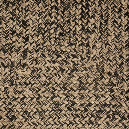 Område tæppe Naturfarvet og sort 80 x 150 cm Jute
