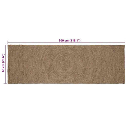 Områdetæpper Grå 60 x 300 cm Jute