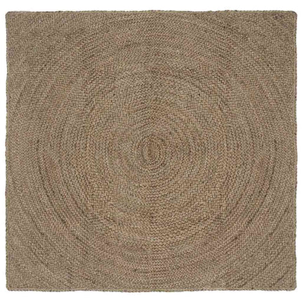 Områdetæpper Grå 120 x 120 cm Jute