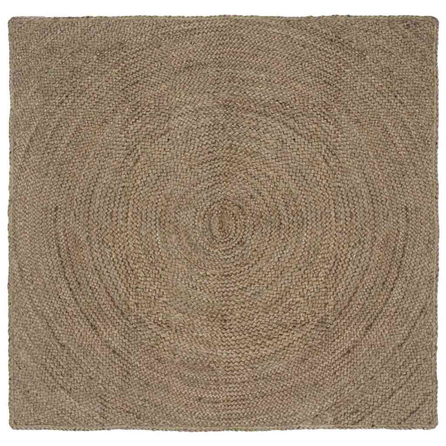Områdetæpper Grå 160 x 160 cm Jute
