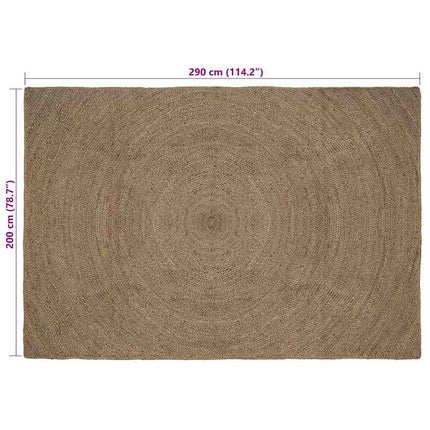 Områdetæpper Grå 200 x 290 cm Jute