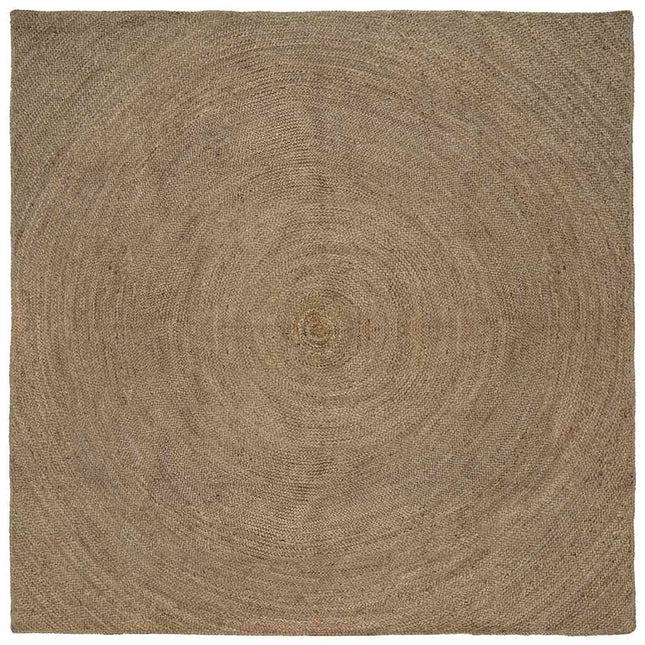 Områdetæpper Grå 240 x 240 cm Jute
