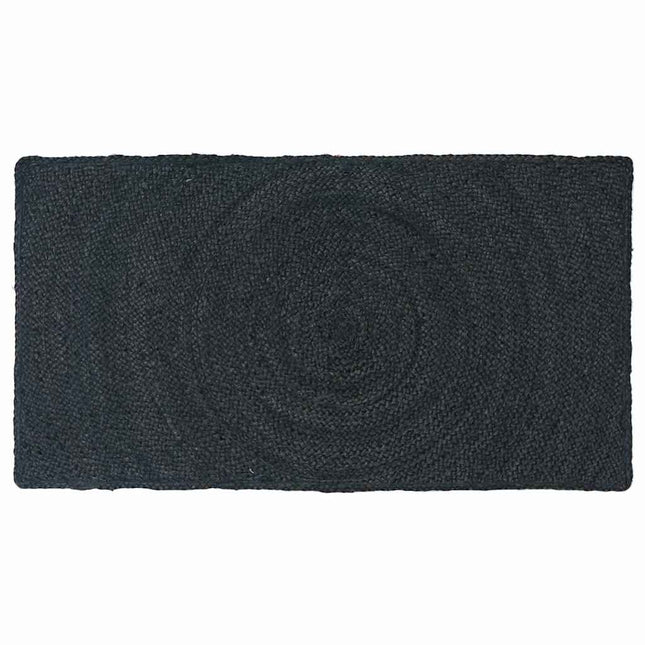 Områdetæpper Mørkegrå 60 x 110 cm Jute