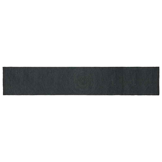 Områdetæpper Mørkegrå 80 x 400 cm Jute