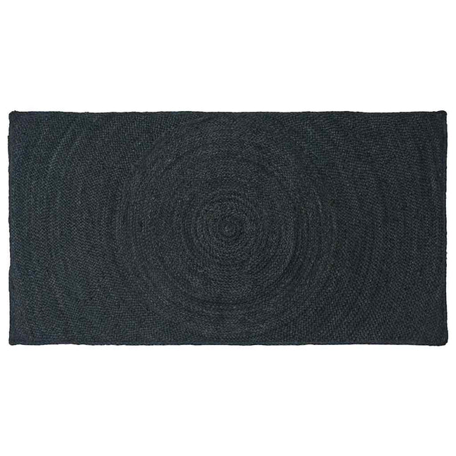 Områdetæpper Mørkegrå 100 x 200 cm Jute