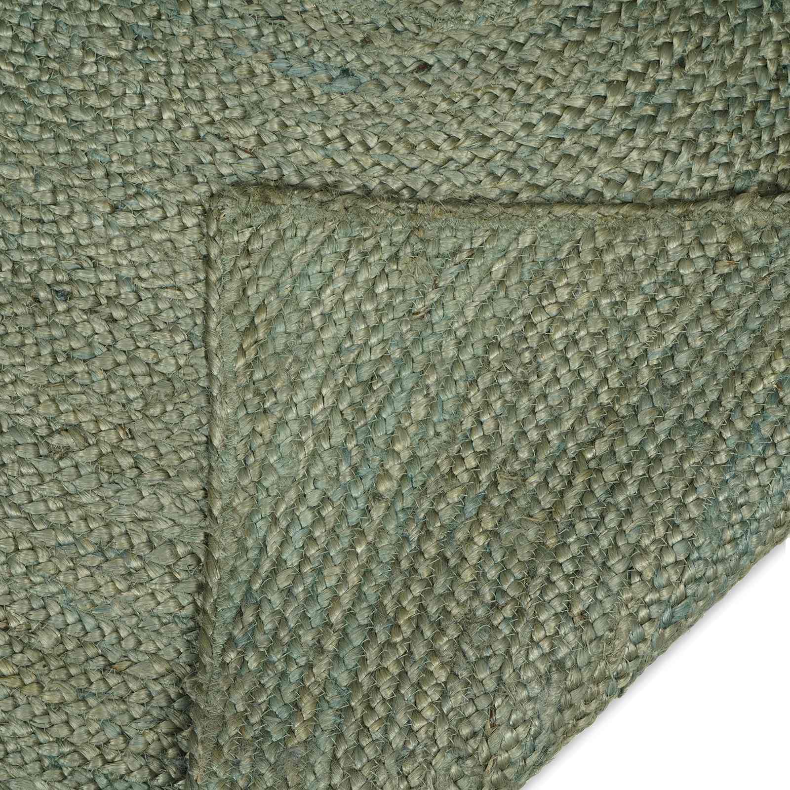 Områdetæpper Olivengrøn 160 x 160 cm Jute