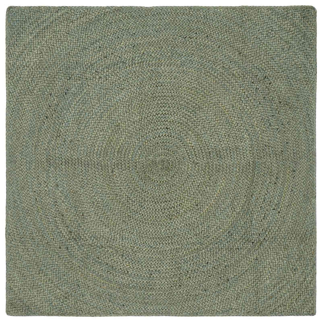 Områdetæpper Olivengrøn 160 x 160 cm Jute