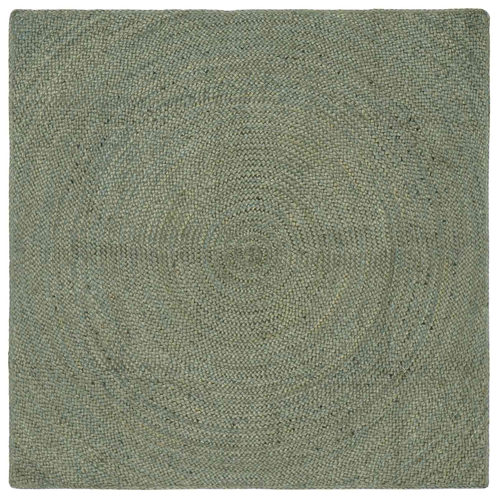 Områdetæpper Olivengrøn 160 x 160 cm Jute