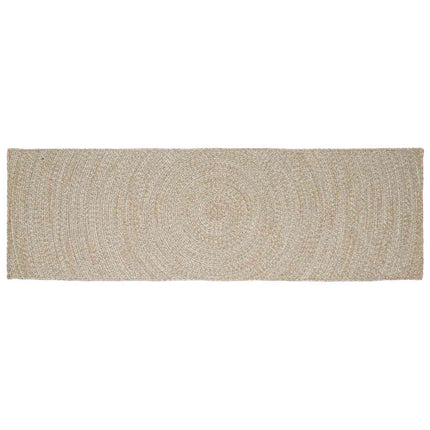 Område tæppe Natur og hvid 60 x 250 cm Jute