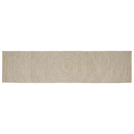 Område tæppe Natur og hvid 60 x 400 cm Jute