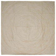 Områdetæpper Natur og hvid 200 x 200 cm Jute