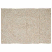 Områdetæpper Natur og hvid 200 x 290 cm Jute