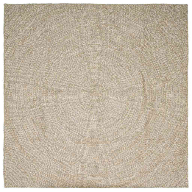 Område tæppe Natur og hvid 300 x 300 cm Jute