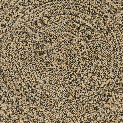 Områdetæpper Naturfarvet og sort 200 x 200 cm Jute
