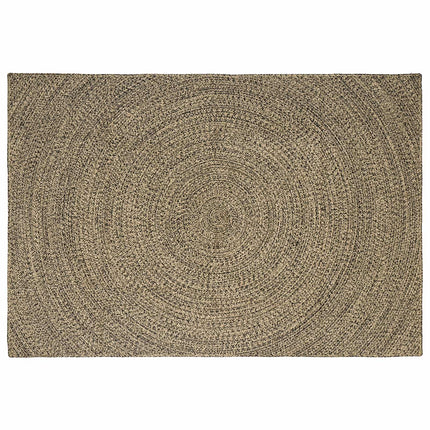 Områdetæpper Naturfarvet og sort 200 x 290 cm Jute