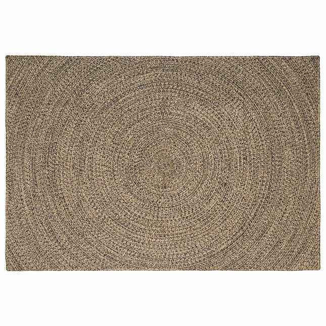 Områdetæpper Naturfarvet og sort 200 x 290 cm Jute