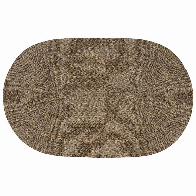 Områdetæpper Sort 205 x 305 cm Jute