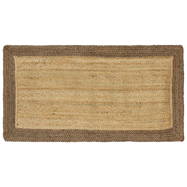 Område tæppe Grå 60 x 110 cm Jute