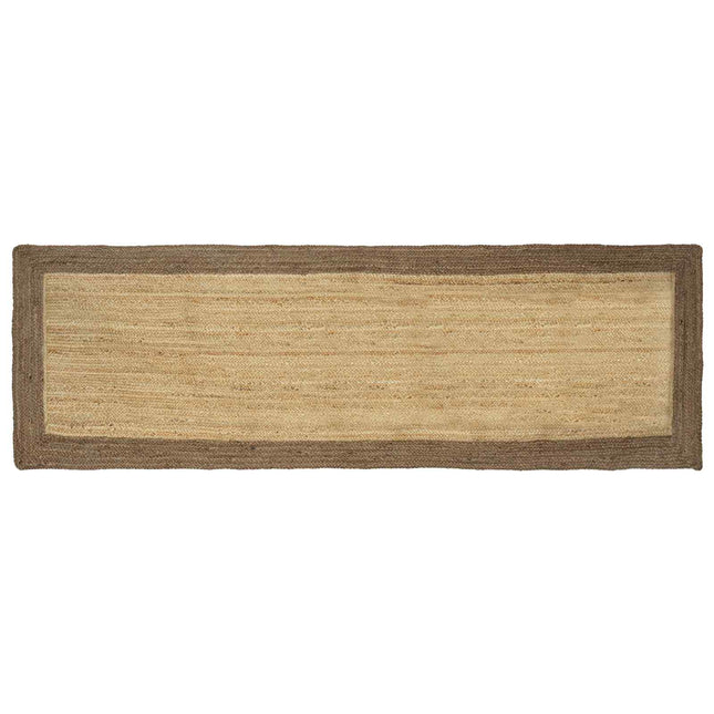 Område tæppe Grå 80 x 300 cm Jute