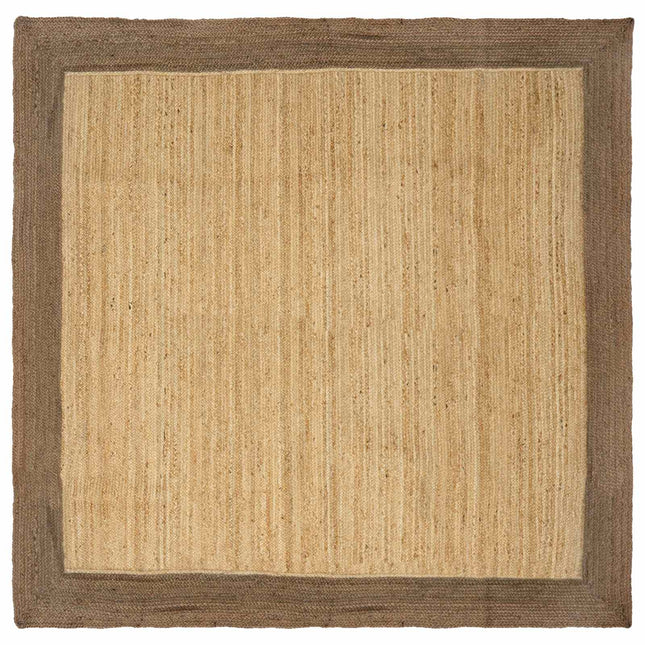 Område tæppe Grå 200 x 200 cm Jute