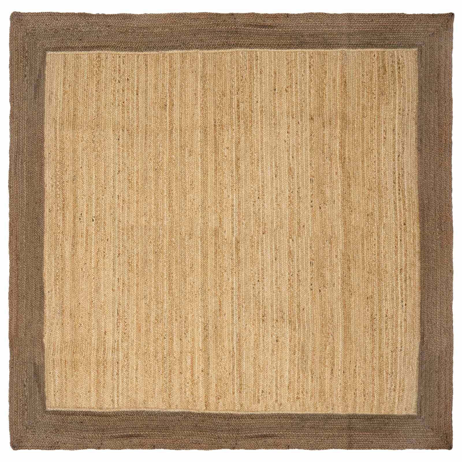 Områdetæpper Grå 240 x 240 cm Jute