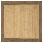 Områdetæpper Grå 240 x 240 cm Jute