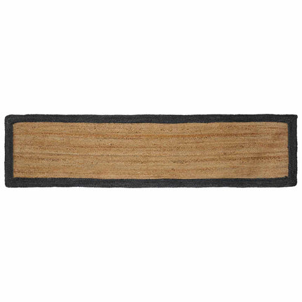 Område tæppe Mørkegrå 60 x 200 cm Jute