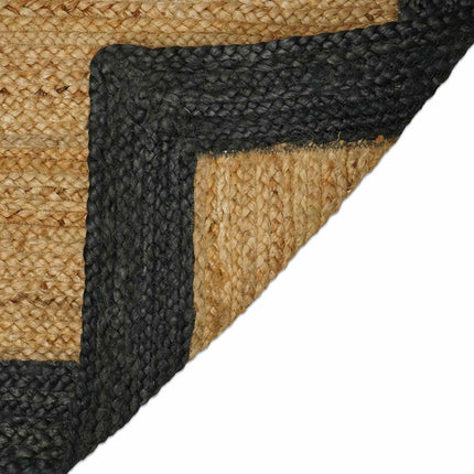 Område tæppe Mørkegrå 80 x 250 cm Jute