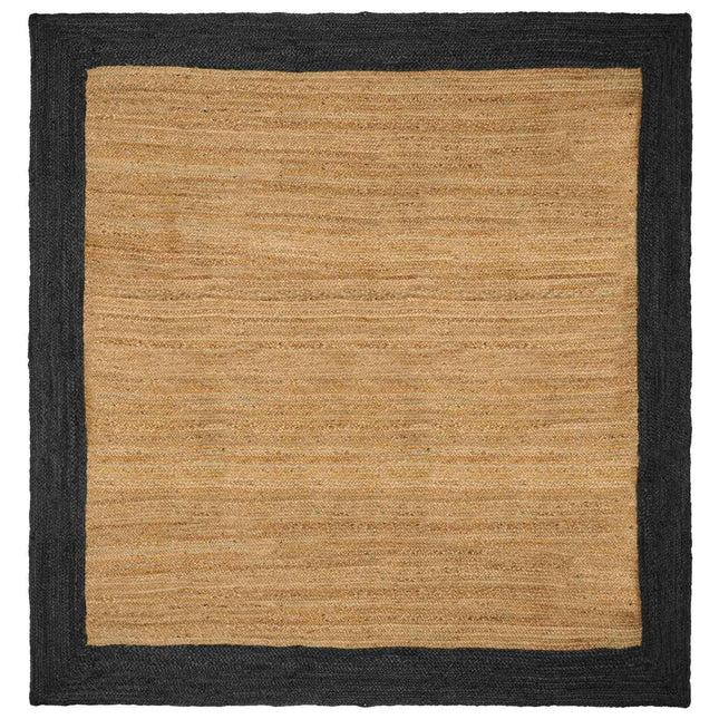 Område tæppe Mørkegrå 300 x 300 cm Jute