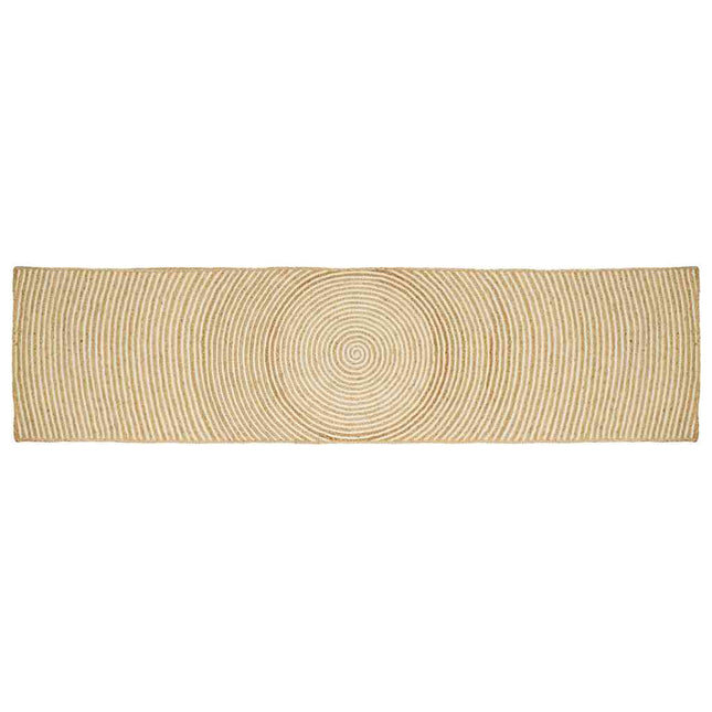 Område tæppe Hvid 60 x 400 cm Jute