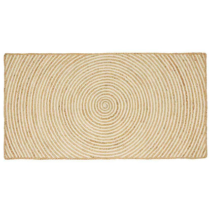 Områdetæpper Hvid 80 x 150 cm Jute