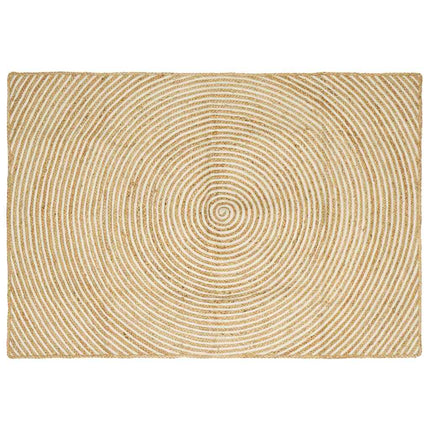 Områdetæpper Hvid 140 x 200 cm Jute