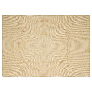 Tæppe Natur og hvid 240 x 340 cm Jute