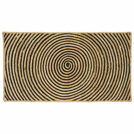 Områdetæpper Sort 60 x 110 cm Jute