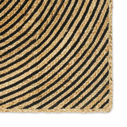 Områdetæpper Sort 60 x 400 cm Jute