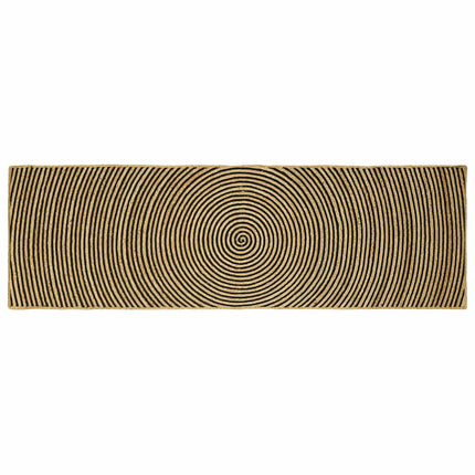 Områdetæpper Sort 80 x 250 cm Jute