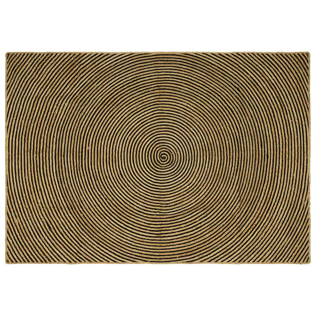 Område tæppe Sort 200 x 290 cm Jute