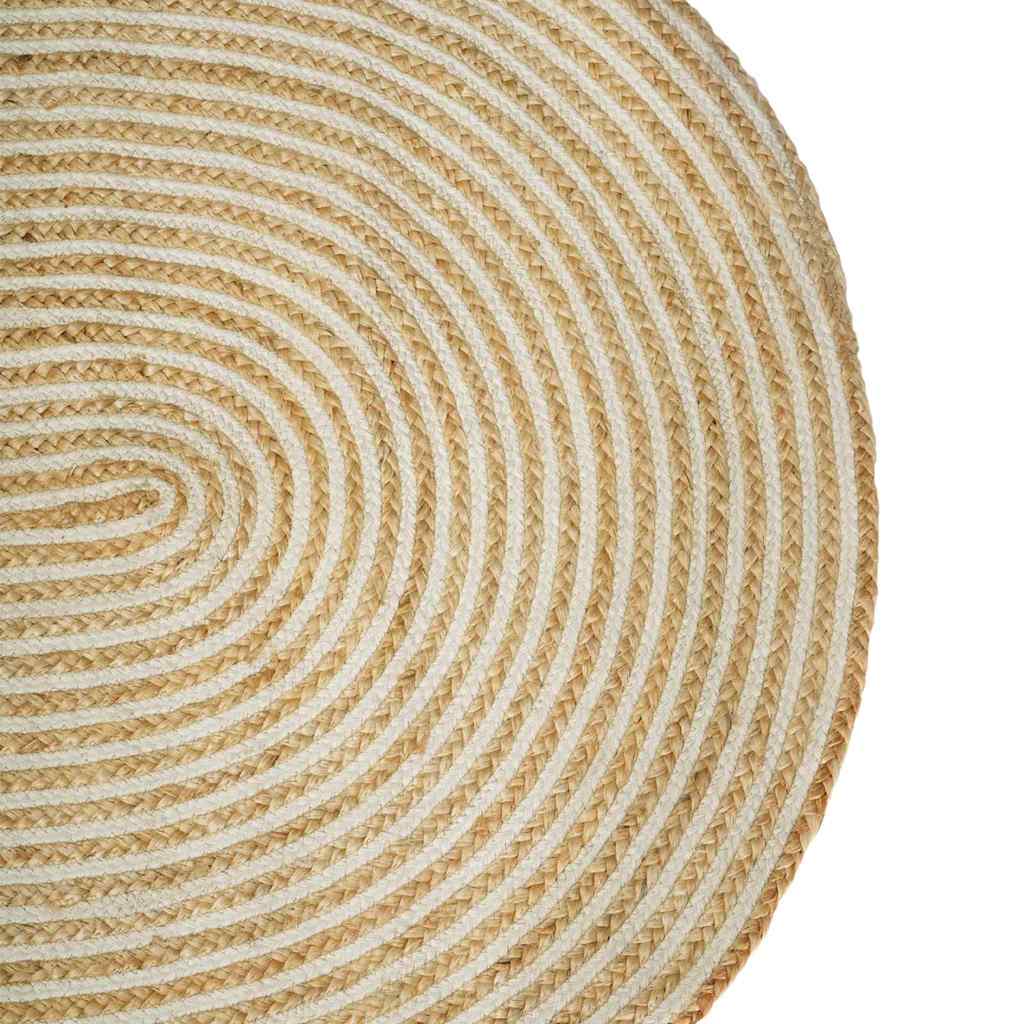 Tæppe Natur og hvid 205 x 305 cm Jute