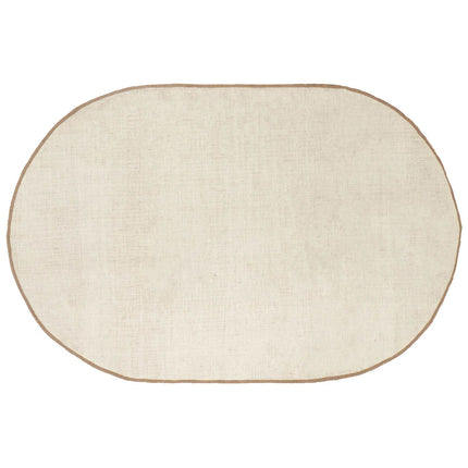 Område tæppe Naturfarvet 100 x 152 cm Jute