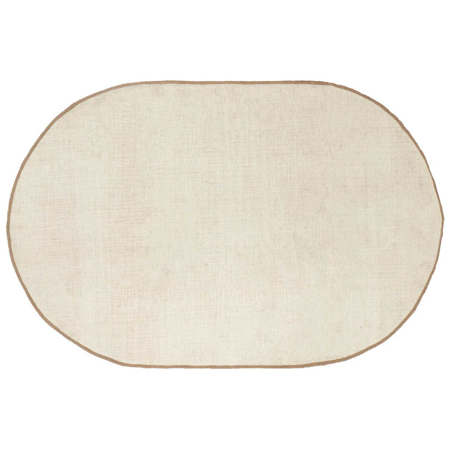 Områdetæpper Naturfarvet 122 x 183 cm Jute